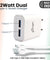 pTron Volta Evo 12W Single USB Smart Charger with 2.4A Type-C USB 1-Meter Cable, Made in India, BIS Certified Fast Charging Power Adaptor - (White)