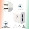 pTron Volta Evo 12W Single USB Smart Charger with 2.4A Type-C USB 1-Meter Cable, Made in India, BIS Certified Fast Charging Power Adaptor - (White)