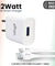 pTron Volta 12W Single USB Smart Charger with 2.4A Micro USB 1-Meter Cable, Made in India, BIS Certified Fast Charging Power Adaptor - (White)