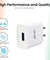 pTron Volta 12W Single USB Smart Charger with 2.4A Micro USB 1-Meter Cable, Made in India, BIS Certified Fast Charging Power Adaptor - (White)