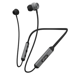 pTron InTunes Ultima Wireless Headphones, Powerful Bass, 18Hrs Playtime, Type-C Fast Charging, Bluetooth 5.0, Passive Noise Cancellation, Voice Assistant, HD Mic & IPX4 Water-Resistant (Black & Grey)