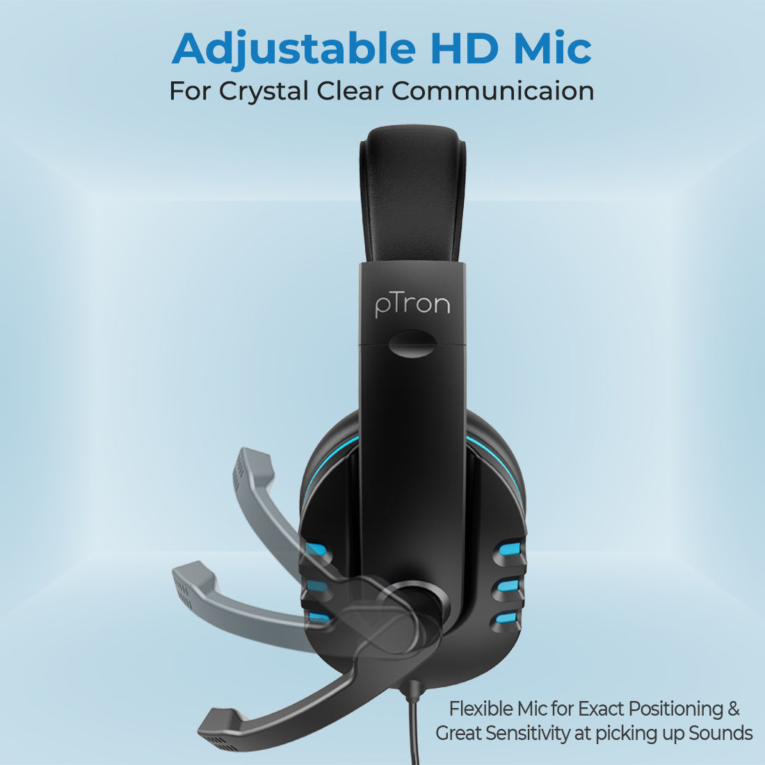 Headphones with flexible cheap mic