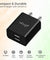 pTron Volta Dual Port 12W Smart USB Charger Adapter, Multi-Layer Protection, Made in India, BIS Certified, Fast Charging Power Adaptor Without Cable for All iOS & Android Devices (Black)