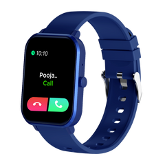 pTron Force X11 Bluetooth Calling Smartwatch with 1.7" Full Touch Color Display, Real 24/7 Heart Rate Tracking, Multiple Watch Faces, 7Days Runtime, Health/Fitness Trackers & IP68 Waterproof (Blue)
