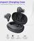 pTron Bassbuds Wave ENC Bluetooth 5.3 Wireless Headphones, 40Hrs Total Playtime, Movie Mode & Deep Bass, Low Latency, Stereo Calls, Snug-fit TWS Earbuds, Smooth Touch Control & Type-C Charging (Grey)
