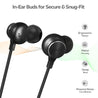pTron Tangent Duo Bluetooth 5.2 Wireless in-Ear Earphones with Mic, 24Hrs Playback, 13mm Drivers, Punchy Bass, Type-C Port, Magnetic Earbuds, Voice Assistant, IPX4 & Integrated Controls (Black)