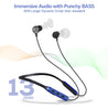 pTron Tangent Duo Bluetooth 5.2 Wireless in-Ear Earphones with Mic, 24Hrs Playback, 13mm Drivers, Punchy Bass, Type-C Port, Magnetic Earbuds, Voice Assistant, IPX4 & Integrated Controls (Black/Blue)