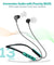 pTron Tangent Duo Bluetooth 5.2 Wireless in-Ear Earphones with Mic, 24Hrs Playback, 13mm Drivers, Punchy Bass, Type-C Port, Magnetic Earbuds, Voice Assistant, IPX4 & Integrated Controls (Black/Green)