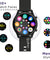 pTron Force X11Q Bluetooth Calling Smartwatch with 3.3 cm Full Touch Color Display, Heart Rate Tracking, SpO2, BP, Multiple Watch Faces, 5Days Runtime, Health/Fitness Trackers & IP68 Waterproof (Black)