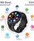 pTron Force X11Q Bluetooth Calling Smartwatch with 3.3 cm Full Touch Color Display, Heart Rate Tracking, SpO2, BP, Multiple Watch Faces, 5Days Runtime, Health/Fitness Trackers & IP68 Waterproof (Black)