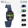 pTron Force X10 Bluetooth Calling Smartwatch with 1.7" Full Touch Color Display, Real Heart Rate Monitor, SpO2, Multiple Watch Faces, 5 Days Runtime, Health/Fitness Trackers & IP68 Waterproof (Blue)