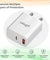 pTron Volta FC15 20W Fast PD/Type-C & USB Charger Adapter with Type-C 1M USB Cable, Auto-detect Technology, Multi-Layer Protection, iPhone & Android Compatibility, Made in India Adaptor (White)