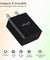 pTron Volta FC12 20W QC3.0 Smart USB Charger with Type-C 1M USB Cable, Made in India, Auto-detect Technology, Multi-Layer Protection, Fast Charging Adaptor for All Android & iOS Devices (Black)