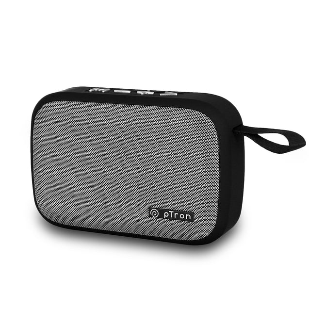 pTron Musicbot Lite 5W Mini Bluetooth Speaker with 6Hrs Playtime, Immersive Sound, 40mm Driver, Bluetooth v5.1 with Strong Connectivity, Portable Design, Integrated Music & Call Control (Black)