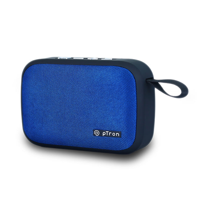 pTron Musicbot Lite 5W Mini Bluetooth Speaker with 6Hrs Playtime, Immersive Sound, 40mm Driver, Bluetooth v5.1 with Strong Connectivity, Portable Design, Integrated Music & Call Control (Blue)