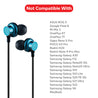 pTron Boom Buddy in-Ear Wired Earphones with Mic, Type-C Audio Connector, Immersive Stereo Sound with Deep Bass, 14mm Large Dynamic Drivers & 1.2M Nylon Braided Cable (Blue/Black)