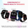 pTron Force X12S Bluetooth Calling Smartwatch, 1.85" Full Touch HD Display, Functional Crown, Real Heart Rate Monitor, SpO2, WatchFaces, 5 Days Battery Life, Fitness Trackers & IP68 Waterproof (Pink)