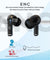 pTron Basspods P251+ with 50Hrs Playback, 12mm Driver, ENC, Movie Mode, Touch Controls Bluetooth Wireless Headphones (Black)