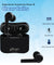 pTron Basspods 882 Bluetooth 5.1 Wireless Headphones (TWS) with Deep Bass Audio & 12Hrs Total Playtime with Case (Black)