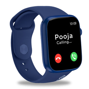 pTron Pulsefit P61 4.6 cm Full Touch Display Bluetooth Calling Fitness Smartwatch (Blue)