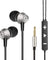 PTron HBE9 Headphone Stereo In Ear Earphone With 3.5mm Jack For All Smartphones (silver)