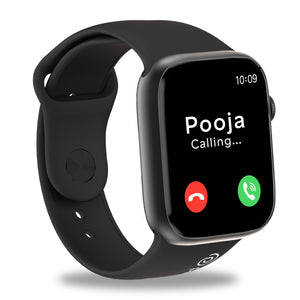 pTron Pulsefit P61 4.6 cm Full Touch Display Bluetooth Calling Fitness Smartwatch (Black)