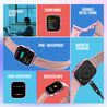 pTron Pulsefit P61+ 1.85 inches Full Touch Display Bluetooth Calling Fitness Smartwatch (Pink)
