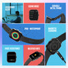 pTron Pulsefit P61+ 4.6 cm Full Touch Display Bluetooth Calling Fitness Smartwatch (Black)