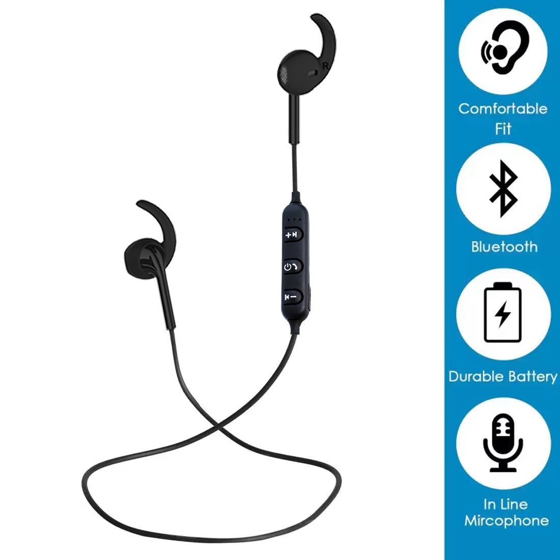 PTron Avento Sport Bluetooth Headphones in-Ear Wireless Earphones