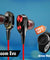 Buy Boom  Evo 4D Wired Headphone With Mic ,Get DaZon Arrow Stylish Sports Silicon Wrist Watch