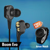 Buy PTron Boom Evo 4D Wired Headphone With Mic ,Get DaZon Arrow Stylish Sports Silicon Wrist Watch